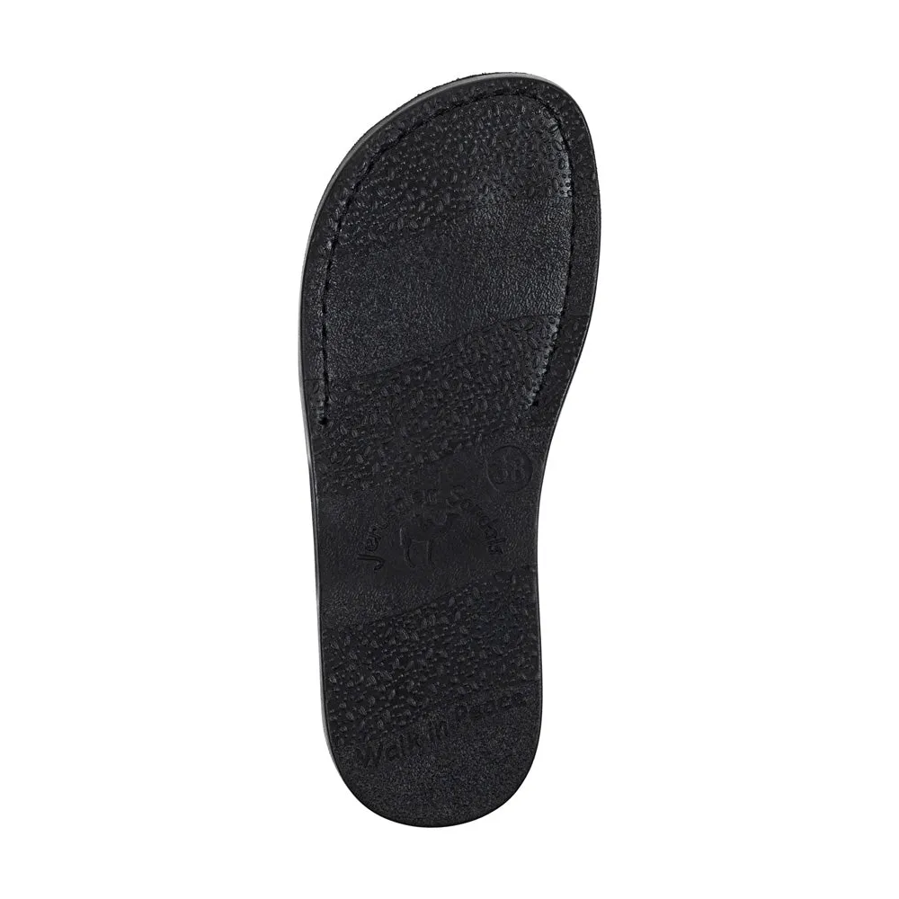 Abigail - Leather Toe Sandal | Orange