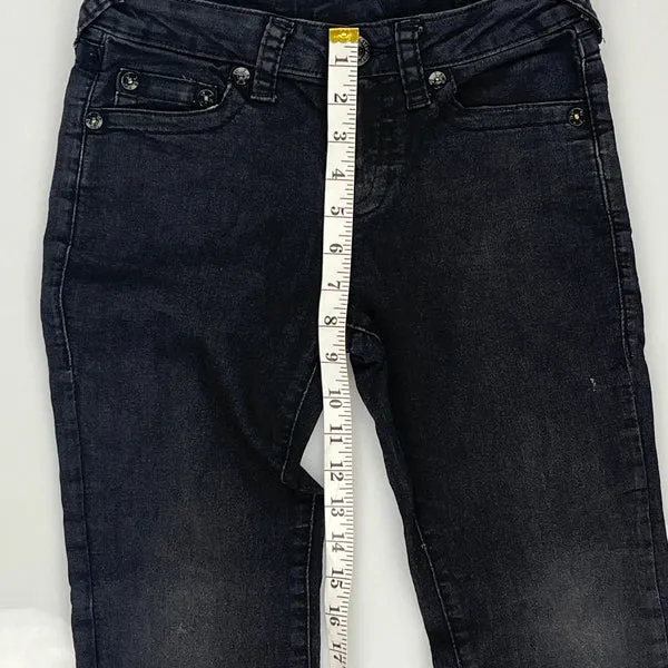 Age 10 True Religion Skinny Fit Jeans - 26W 26L Black Denim