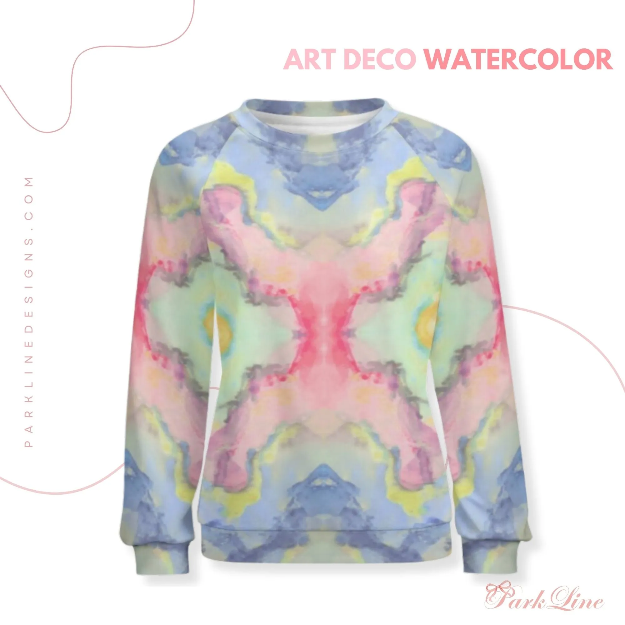 Ballet Bow Women’s Raglan Crewneck Sweatshirt | Floral Heart Wreath Top | Cozy Autumn & Winter Crewneck