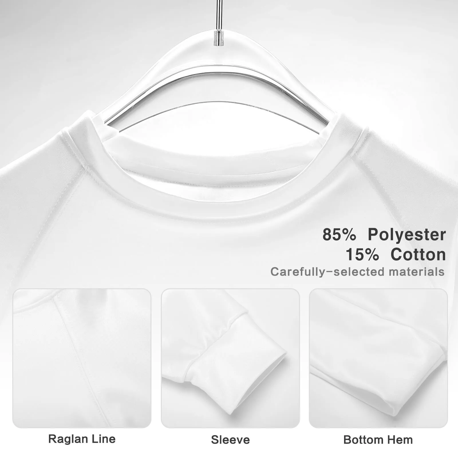Ballet Bow Women’s Raglan Crewneck Sweatshirt | Floral Heart Wreath Top | Cozy Autumn & Winter Crewneck