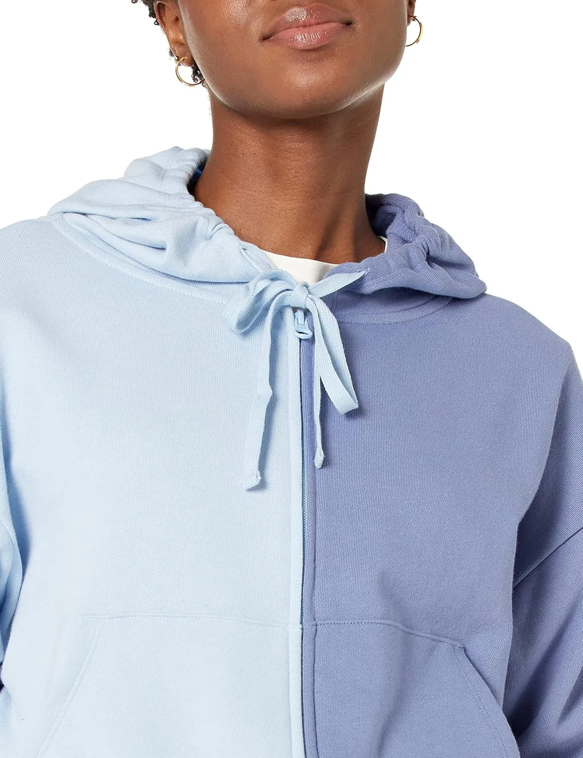 GAP Women's Cropped Zip Hoodie Hooded Sweatshirt