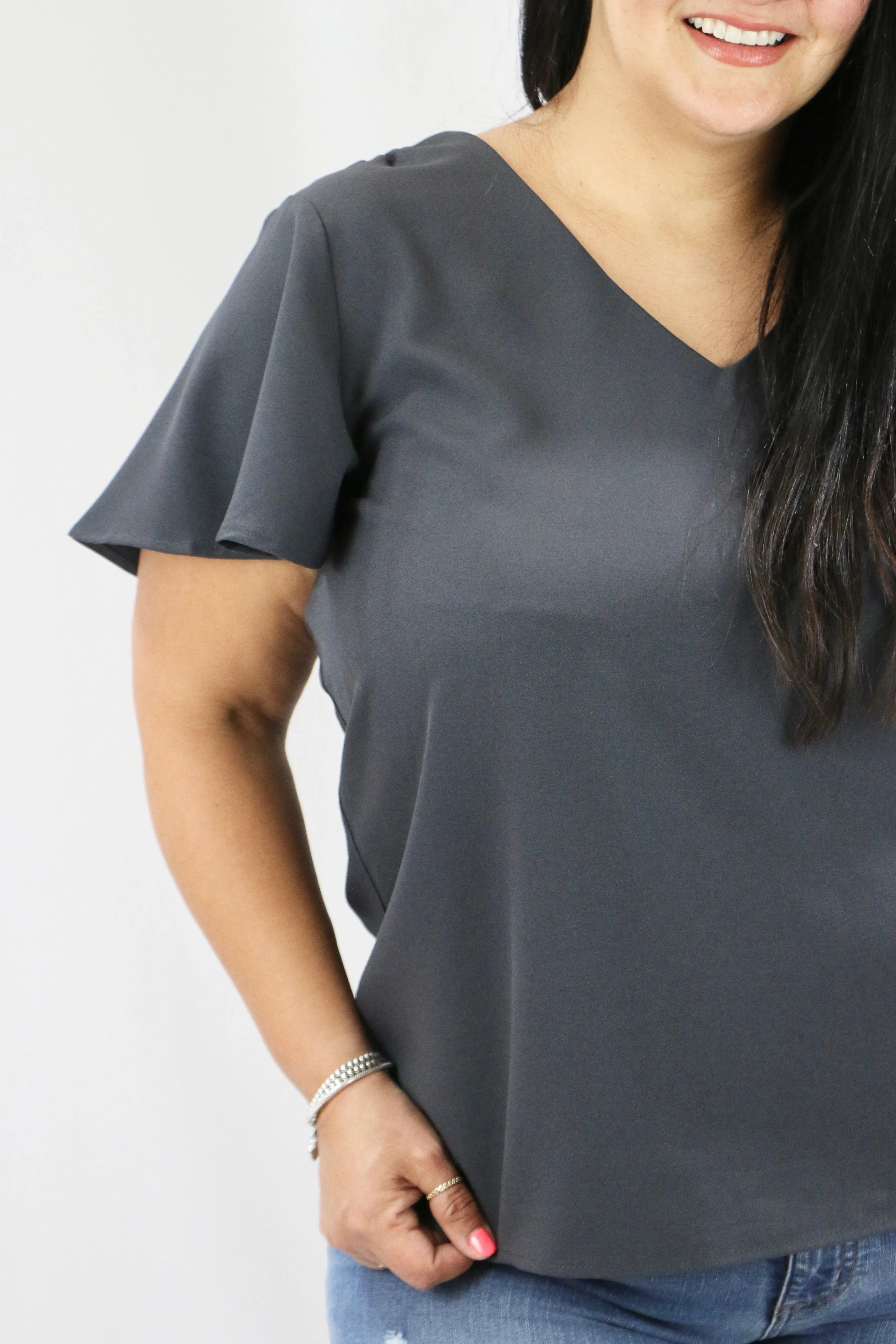 Joni Top - Charcoal