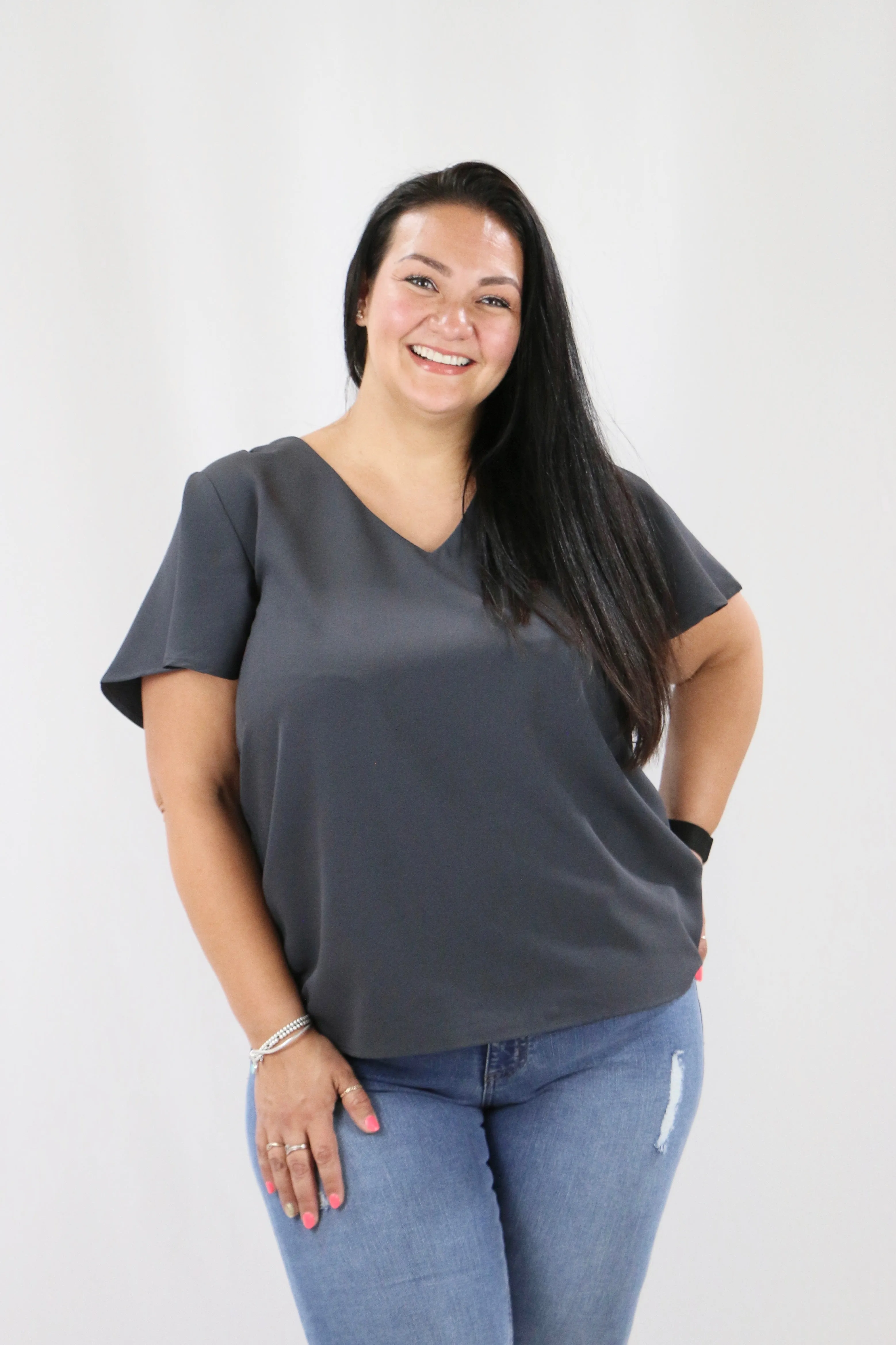 Joni Top - Charcoal