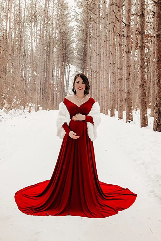 Karen Stylish Ball Maternity Gown