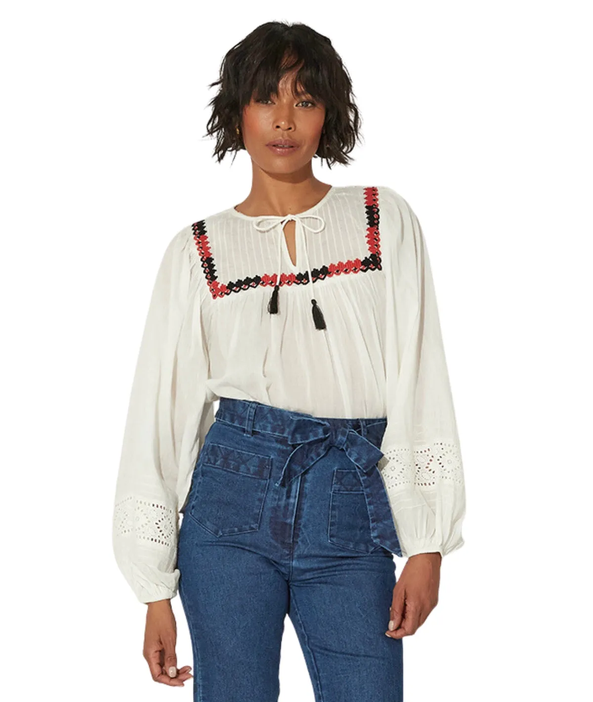 Lena Blouse- Ivory