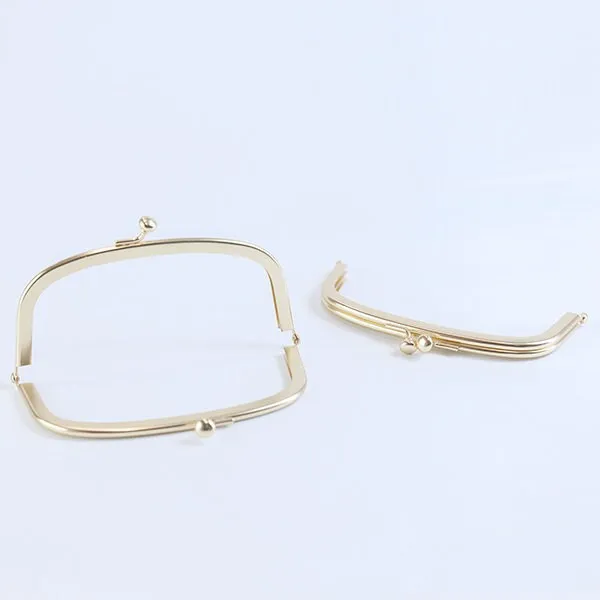 Light Gold Purse Frame Handbag Glue-In Style Wedding Bag Maker 13cm/21cm