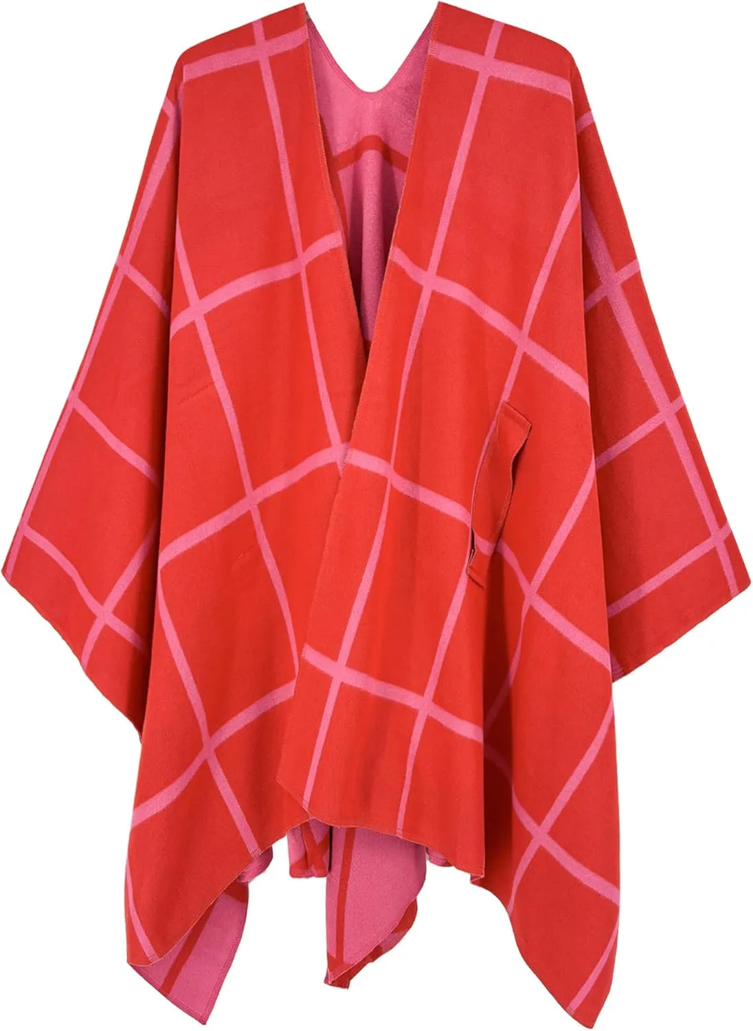 Moss Rose Women's Shawl Wrap Poncho Ruana Cape Open Front Cardigan Shawls for Fall Winter
