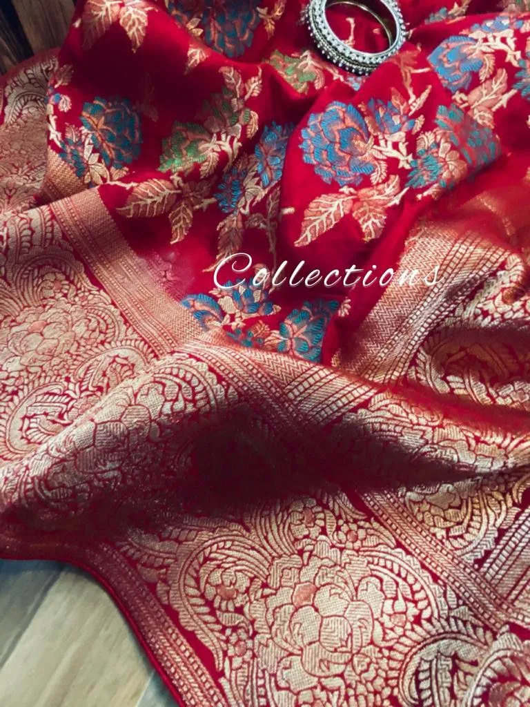 Munga classy Resham saree