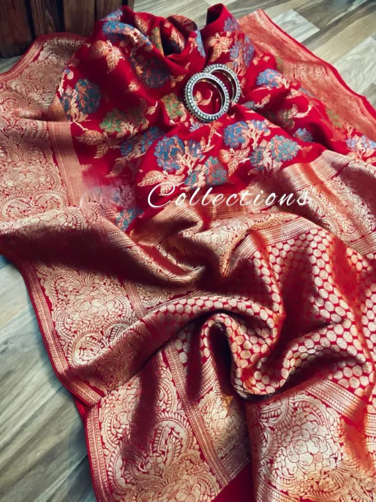 Munga classy Resham saree