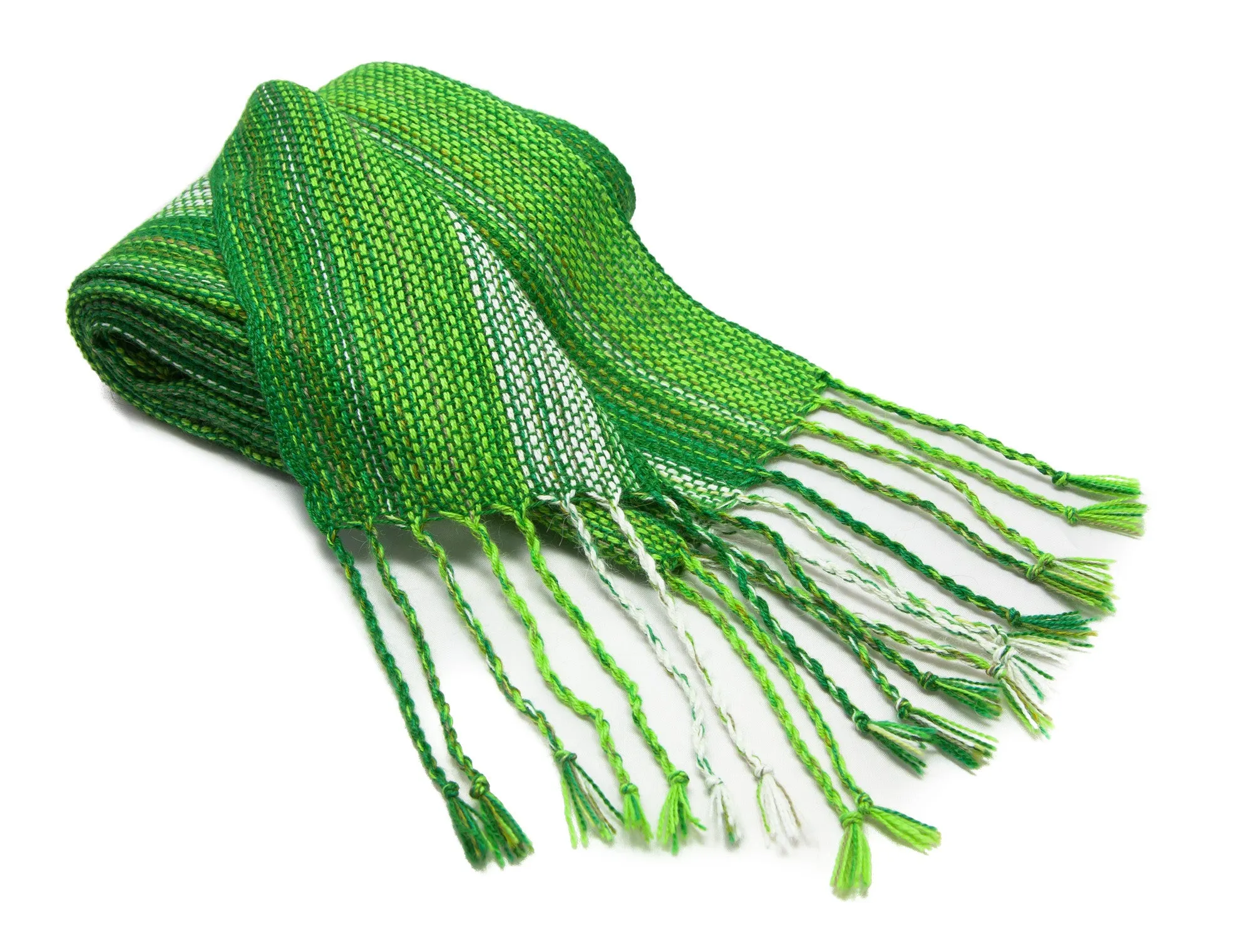 Naturally Dyed Alpaca  (60% Alpaca, 40% Sheep wool) Wool Winter Scarf - Bayeta