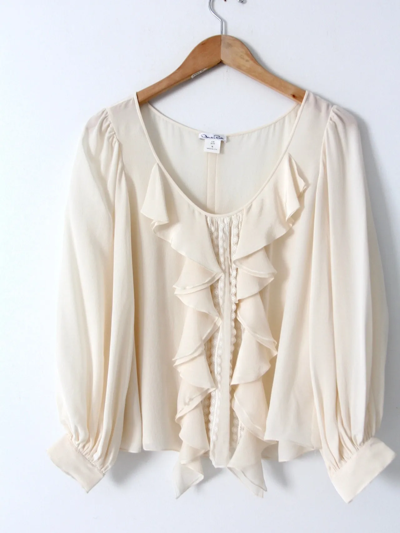 Oscar de la Renta silk blouse