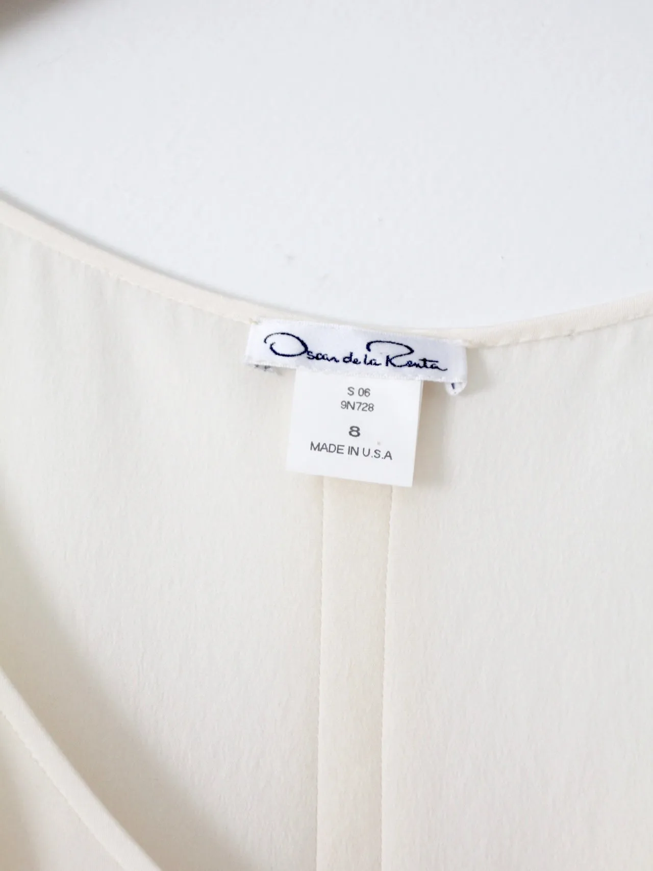 Oscar de la Renta silk blouse