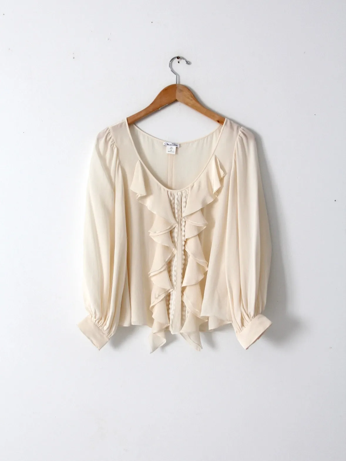 Oscar de la Renta silk blouse