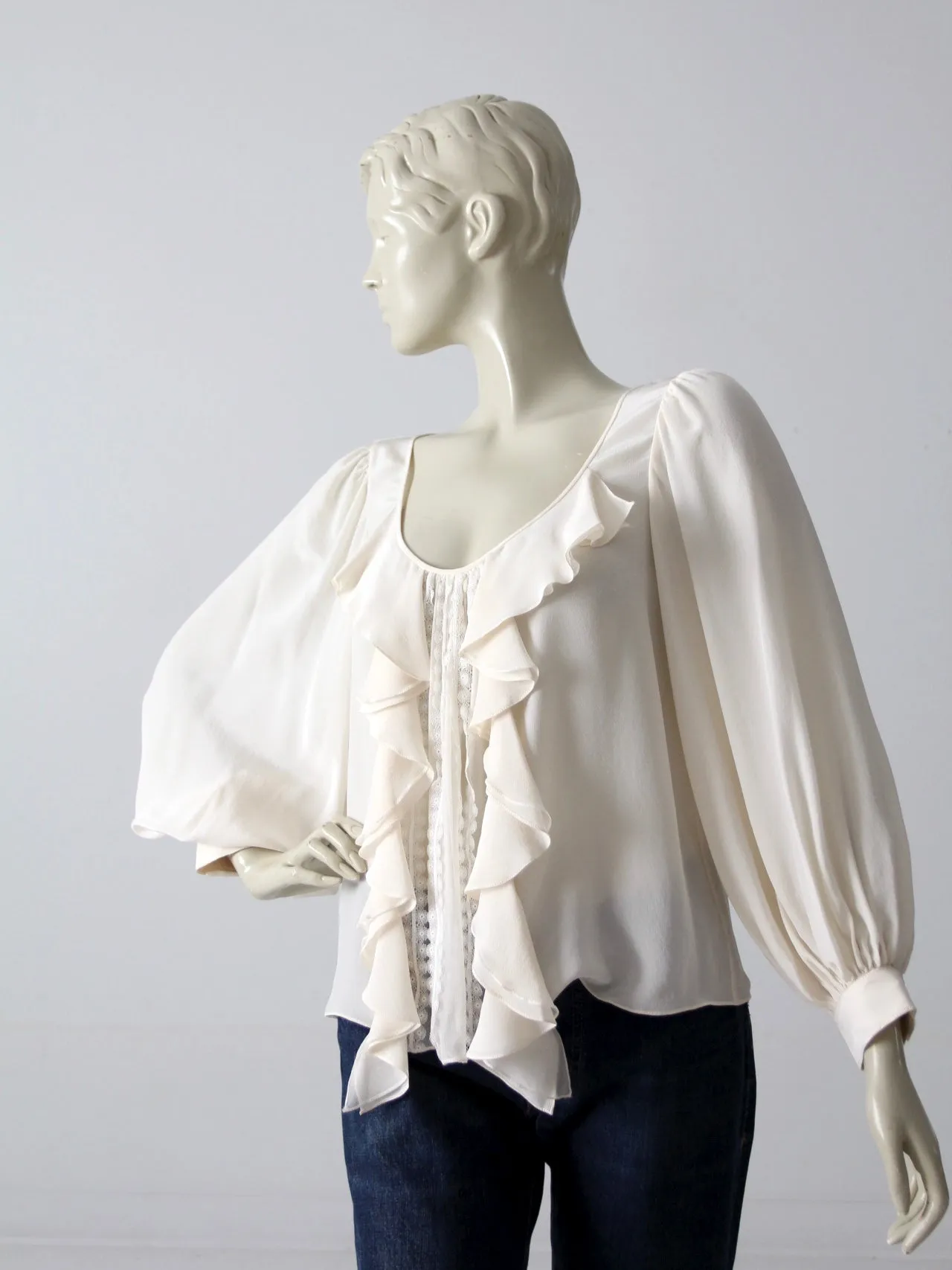 Oscar de la Renta silk blouse