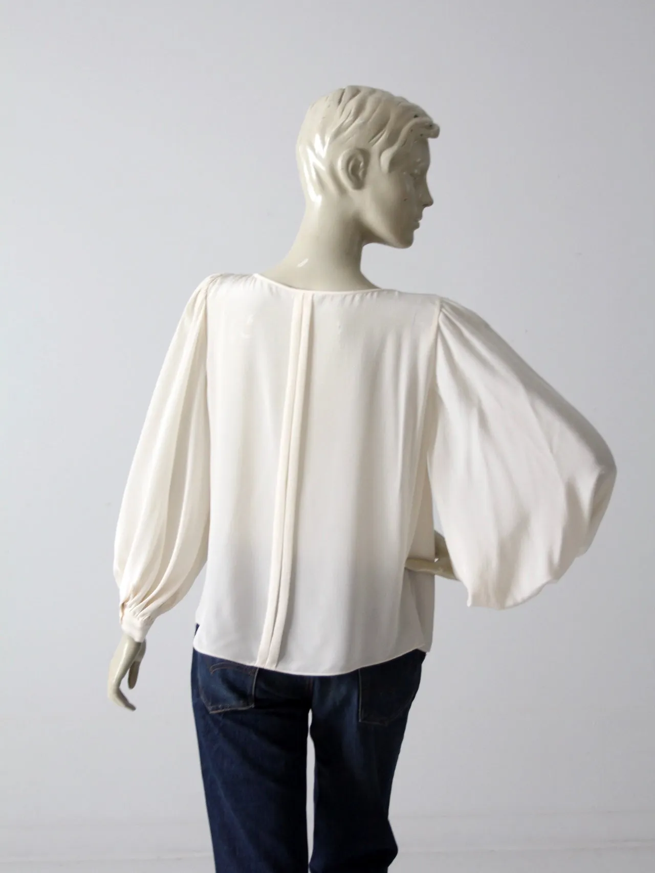 Oscar de la Renta silk blouse