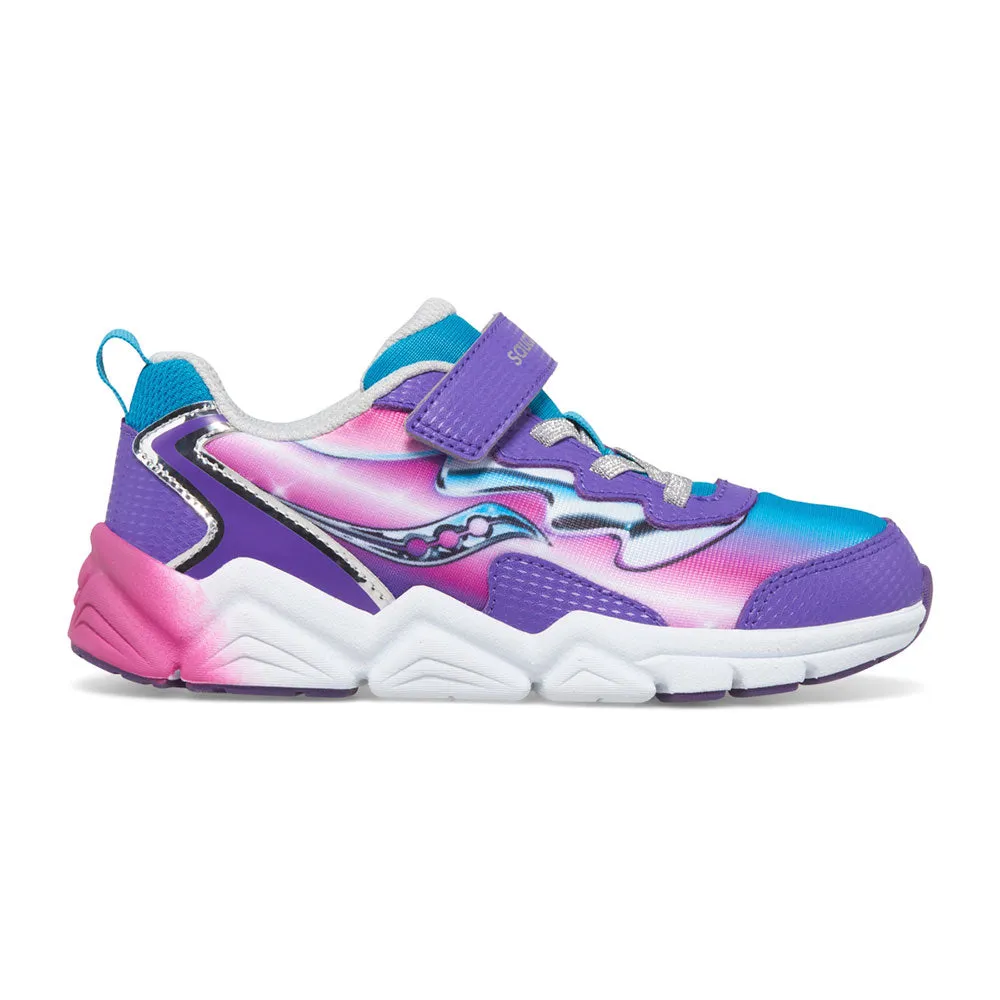 Saucony Flash A/C 3.0 | Teal/Purple/Chrome Big Kid Sneakers