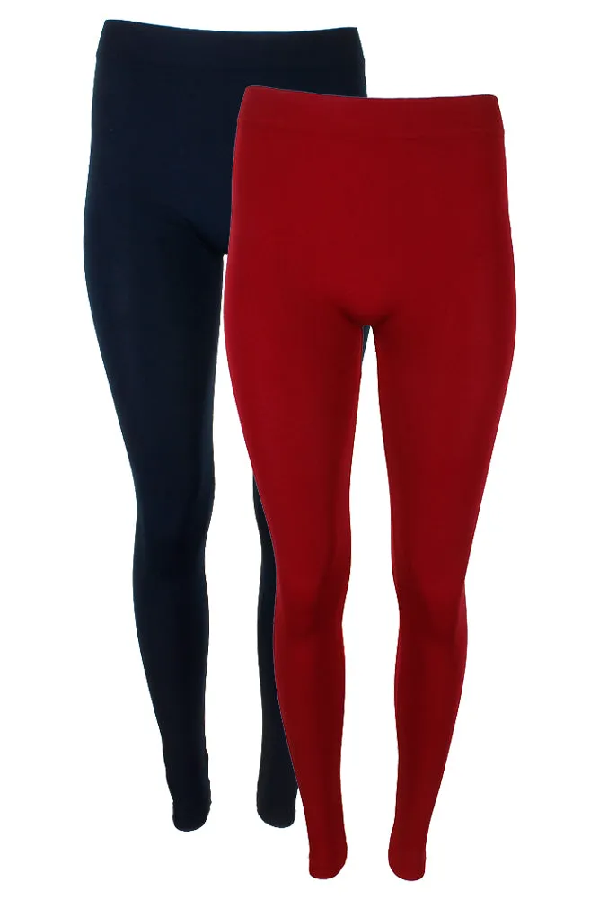 Sofra Ladies Long Leggings Yoga Fitness 2 Pack