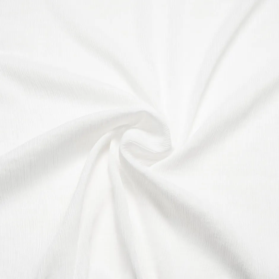 White Crinkled Cotton