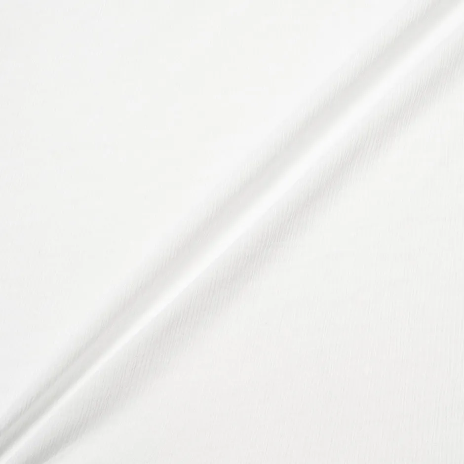 White Crinkled Cotton